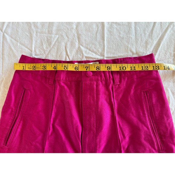 The Limited Vintage 80s Stirrup Pants Bright Pink Rayon Blend Spandex Stretch 10 - Picture 5 of 7